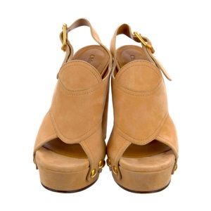 Chloe Mischa Suede Platform Sandals